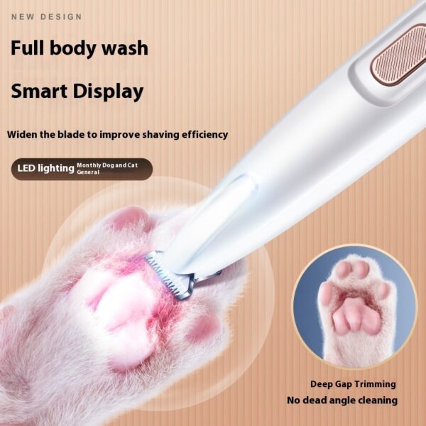 Pets Dog & Cat Paw Trimmer With LED Light Fully Waterproof - Image 9