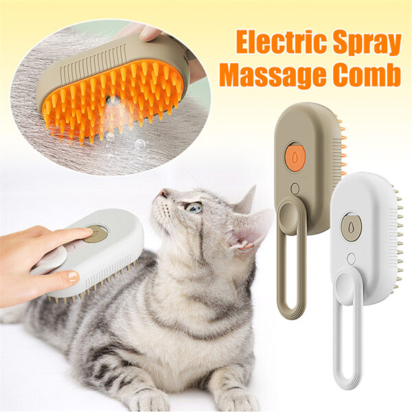 Cat & Dog Steam Brush Steamy Brush 3 In 1