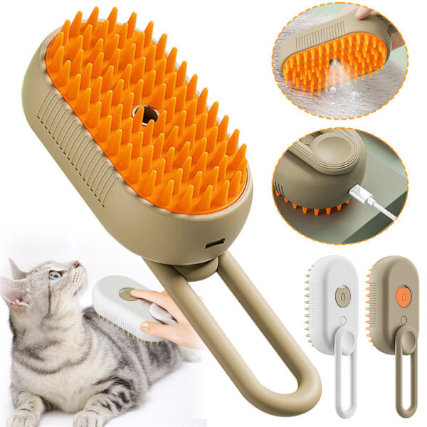 Cat & Dog Steam Brush Steamy Brush 3 In 1 - Image 5